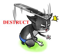 Cat Wrestling sticker #8167150