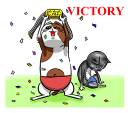 Cat Wrestling sticker #8167161