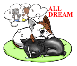 Cat Wrestling sticker #8167163