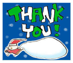 A birdy wearing a Christmas costume sticker #8167358