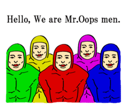 Mr.Oops men. (English Version.) sticker #8167764