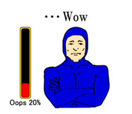 Mr.Oops men. (English Version.) sticker #8167769