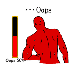 Mr.Oops men. (English Version.) sticker #8167770