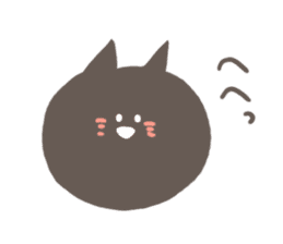 Gentle black cat sticker #8168127