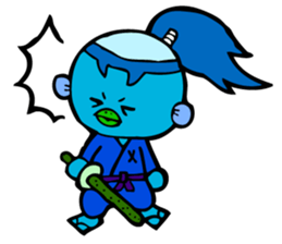 Samurai Kappa Tenshinsho by MAMES sticker #8168383