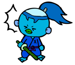 Samurai Kappa Tenshinsho by MAMES sticker #8168383
