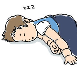 The baby who has begun to walk sticker #8169241