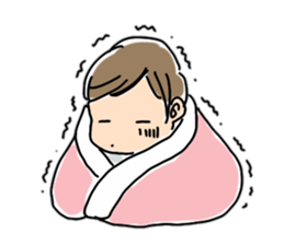 The baby who has begun to walk sticker #8169242