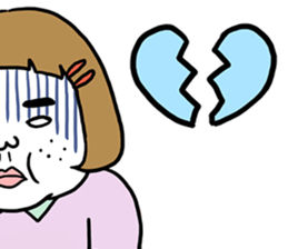 Ugly but charming woman2 sticker #8169909