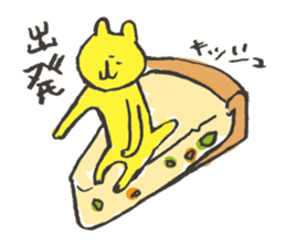 Cat and bread sticker #8170072