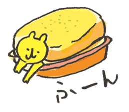 Cat and bread sticker #8170083