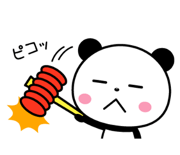 Round, cute panda sticker #8170544