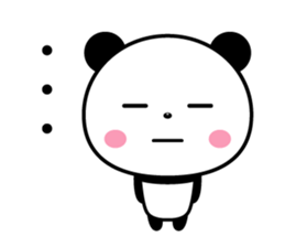Round, cute panda sticker #8170559