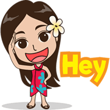 The Funny girl from Bali sticker #8171924