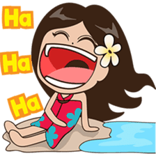 The Funny girl from Bali sticker #8171929