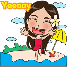 The Funny girl from Bali sticker #8171952