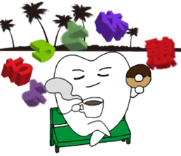 teeth and germs Man 2 sticker #8172801