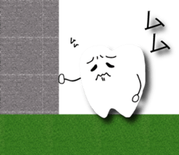 teeth and germs Man 2 sticker #8172814