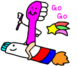 teeth and germs Man 2 sticker #8172816