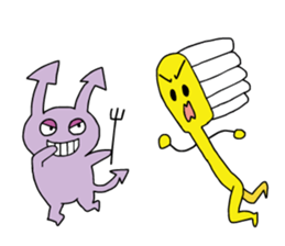 teeth and germs Man 2 sticker #8172818