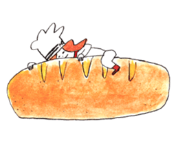 A Chef exerts himself. sticker #8172900