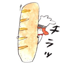 A Chef exerts himself. sticker #8172903