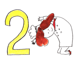 A Chef exerts himself. sticker #8172909