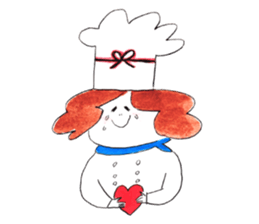 A Chef exerts himself. sticker #8172919