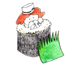 A Chef exerts himself. sticker #8172926