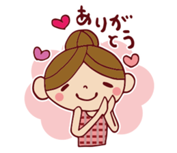 Cute girl sticker . [ For everyday use ] sticker #8173060