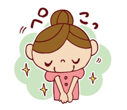 Cute girl sticker . [ For everyday use ] sticker #8173062