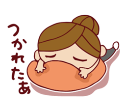Cute girl sticker . [ For everyday use ] sticker #8173064