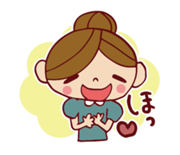 Cute girl sticker . [ For everyday use ] sticker #8173067