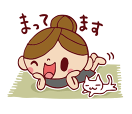 Cute girl sticker . [ For everyday use ] sticker #8173086