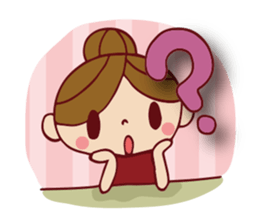 Cute girl sticker . [ For everyday use ] sticker #8173094