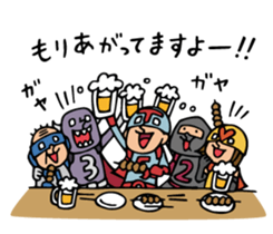 Do your best. Heroes of drinking party. sticker #8174381