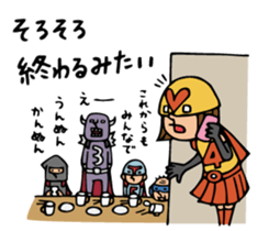 Do your best. Heroes of drinking party. sticker #8174385