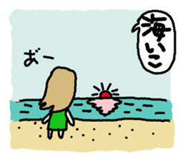 Usable stylish girl sticker #8174489