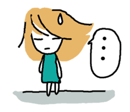 Usable stylish girl sticker #8174496