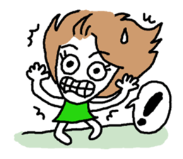 Usable stylish girl sticker #8174498