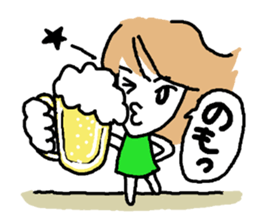 Usable stylish girl sticker #8174504