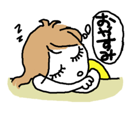 Usable stylish girl sticker #8174513