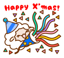 Sheep sticker at Christmas sticker #8174857