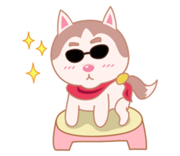 Guardian Siberian Husky sticker #8175413