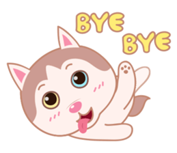 Guardian Siberian Husky sticker #8175420