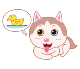 Guardian Siberian Husky sticker #8175435