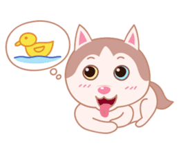 Guardian Siberian Husky sticker #8175435