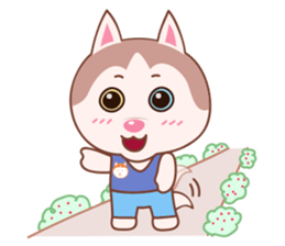 Guardian Siberian Husky sticker #8175449