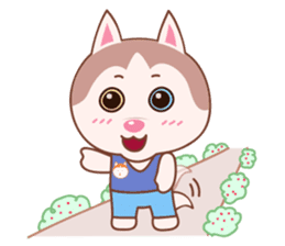 Guardian Siberian Husky sticker #8175449