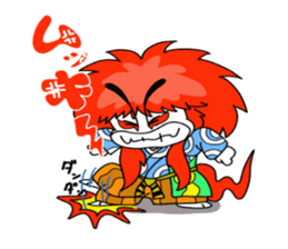 kabukide gozaru shishimaru-kun Ver.2 sticker #8175918